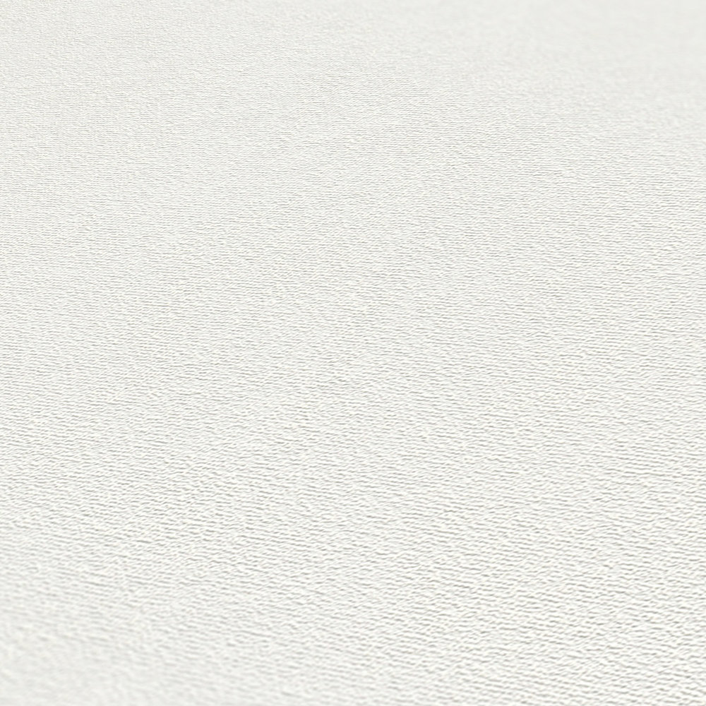             Vliesbehang wit effen mat met schuimstructuur
        