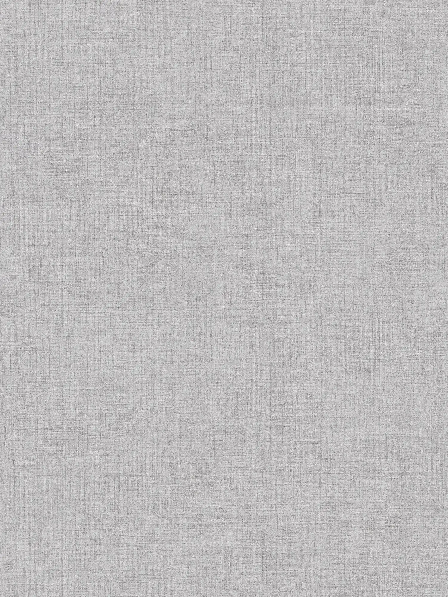 Linen look wallpaper plain, neutral - grey
