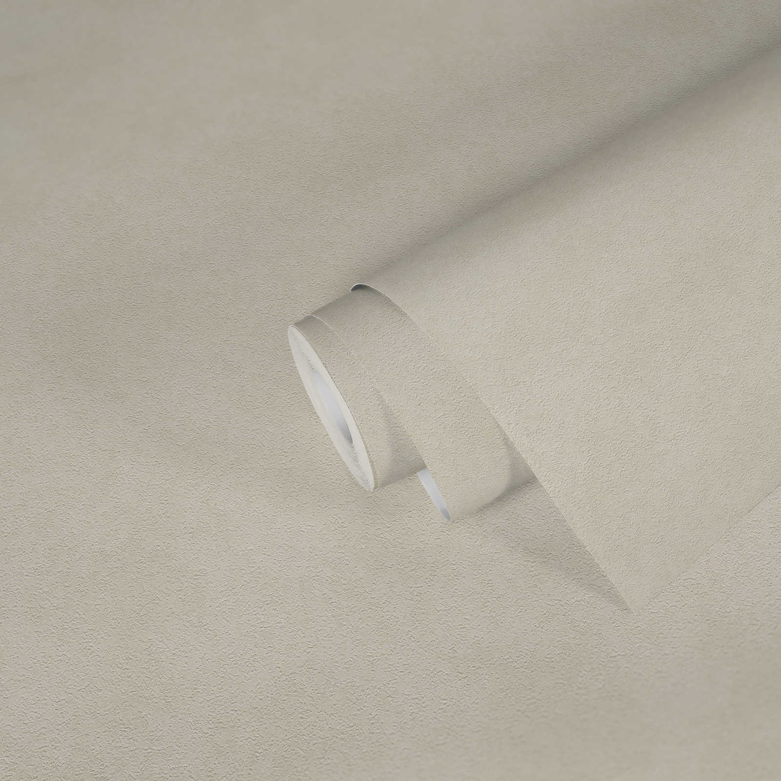             Carta da parati beige crema con effetto texture, tinta unita e seta opaca
        