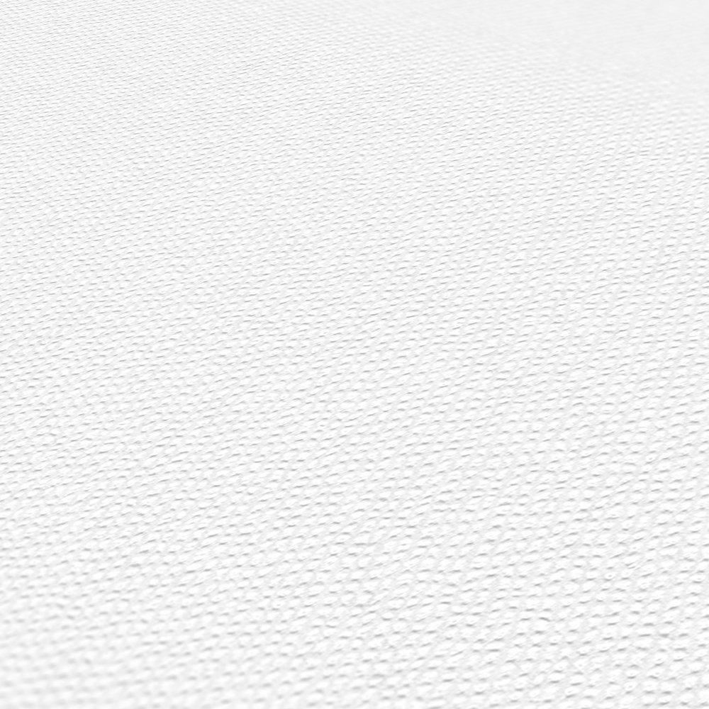             Pigmentbehang non-woven in wit met plat gestructureerd oppervlak
        