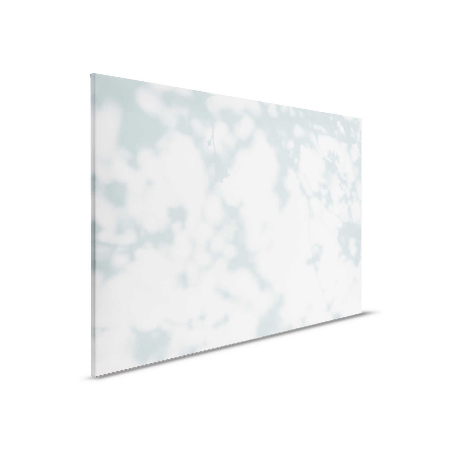 Light Room 2 - Canvas painting Nature Shadows in Blue Green & White - 0.90 m x 0.60 m
