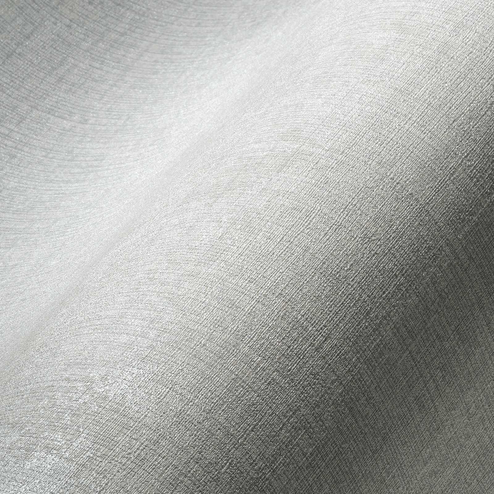             Papel pintado blanco no tejido con estructura de lona - blanco, metálico
        