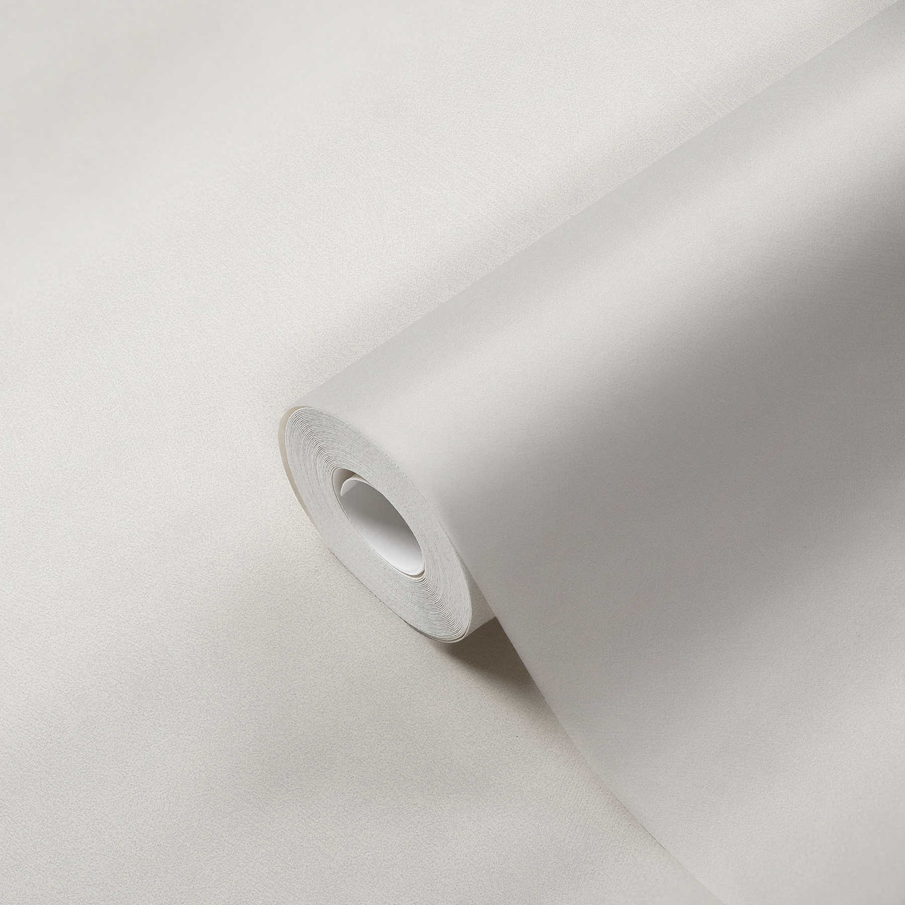             Non-woven wallpaper plain with linen look - grey
        