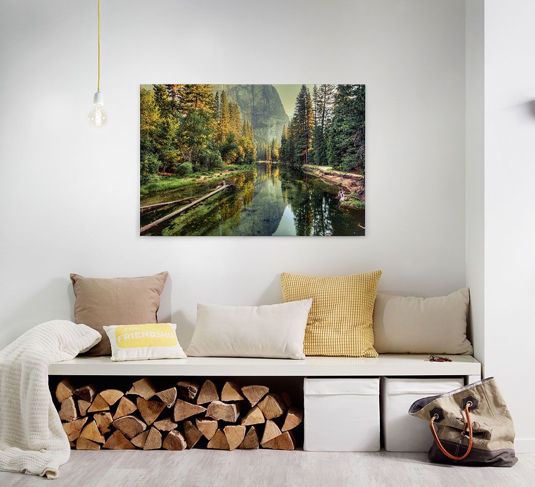 Canvas painting nature large format