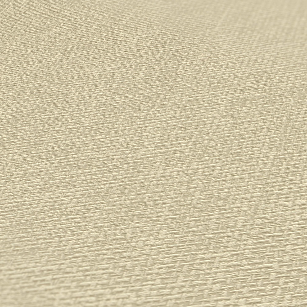             Textile design wallpaper with fabric structure - beige, grey
        