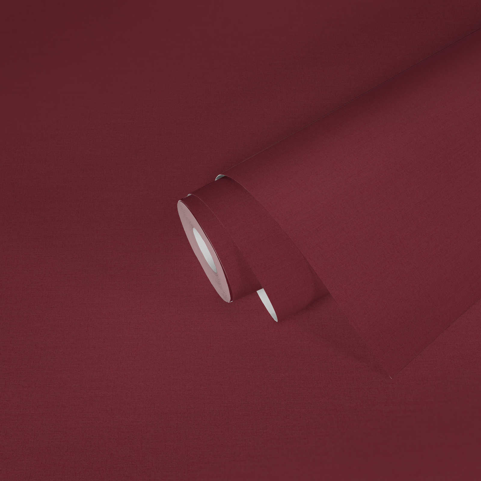             Papier peint uni aspect textile - rouge
        