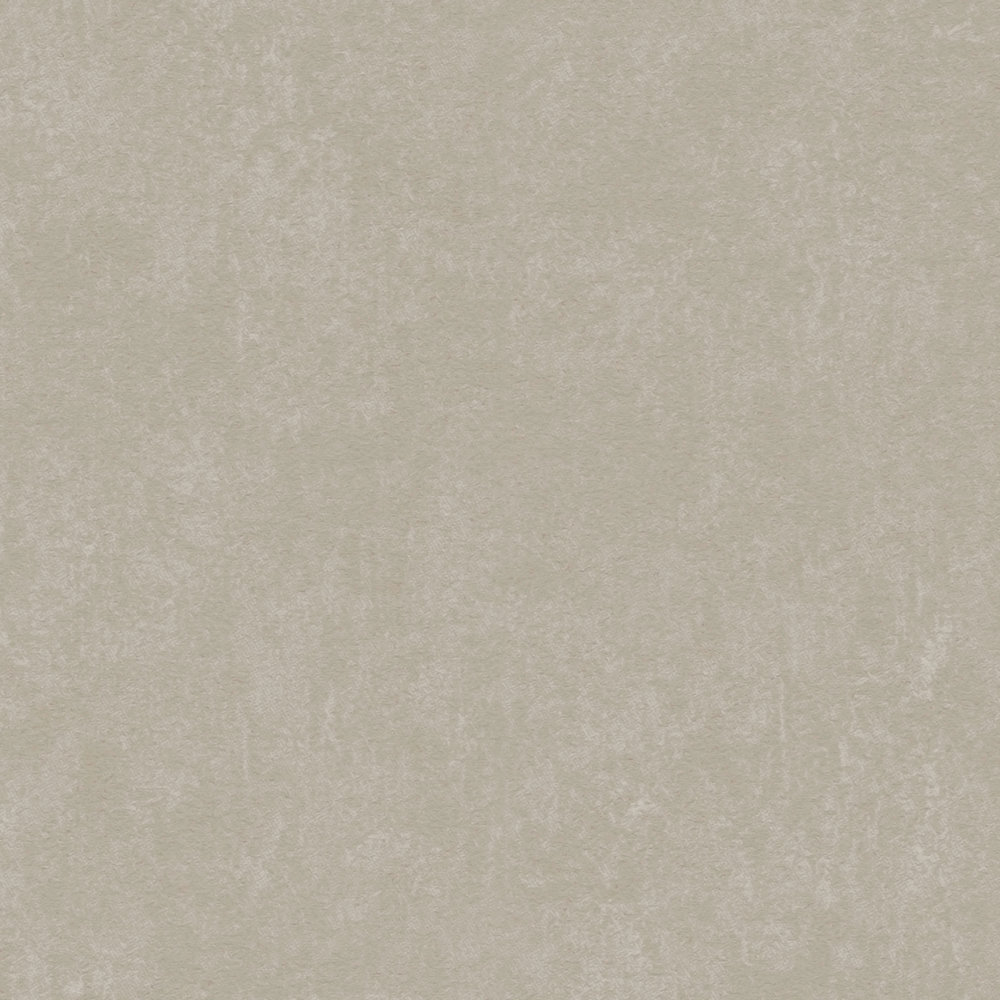             Papier peint gris-beige uni avec motif structuré
        