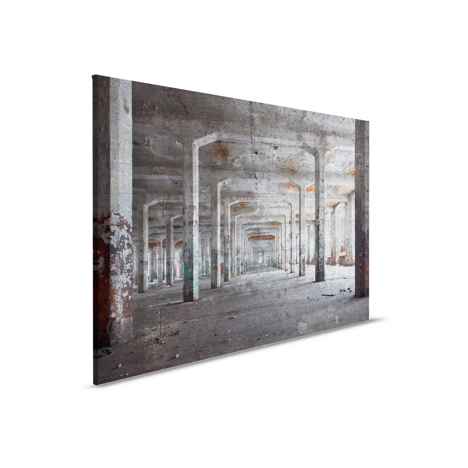         Canvas with old concrete building with 3D optics - 0.90 m x 0.60 m
    