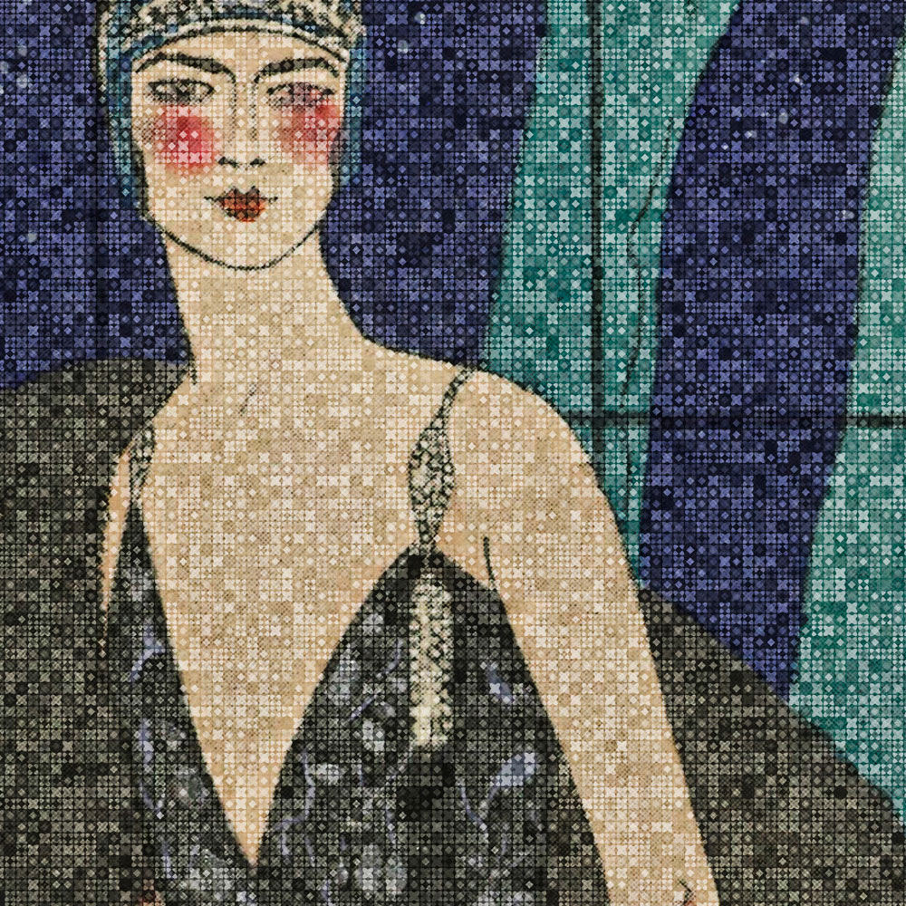             Scala 3 - Art Deco Papier peint motif femmes élégantes
        
