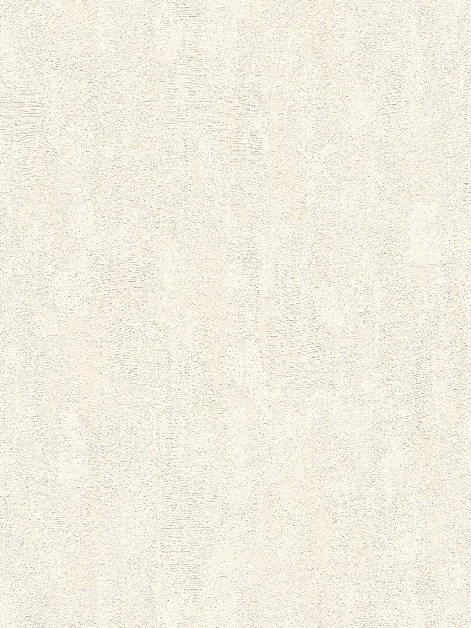Wallpaper with textured pattern in rough plaster look - beige
