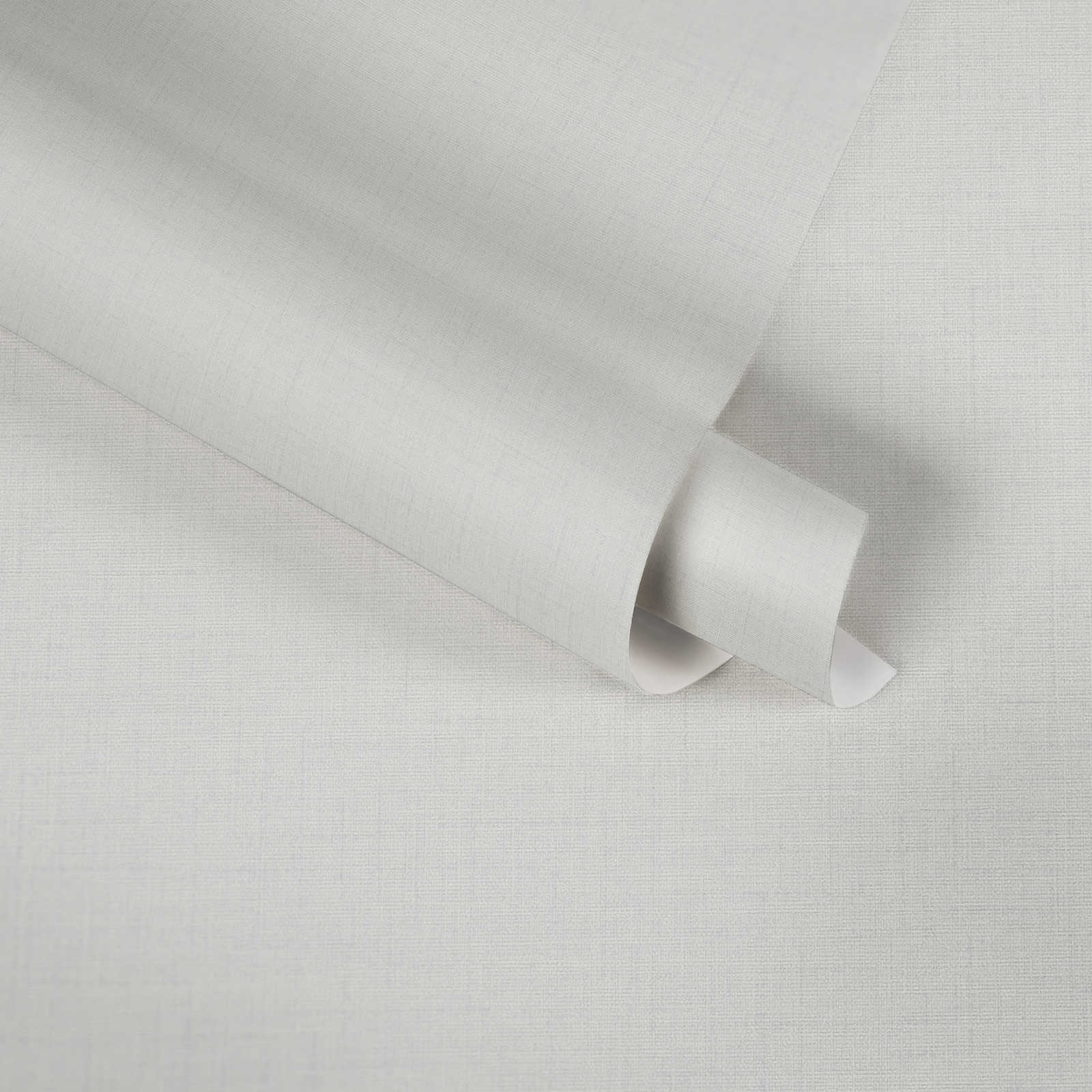             Papel pintado no tejido con aspecto de lino y con textura - gris, blanco
        
