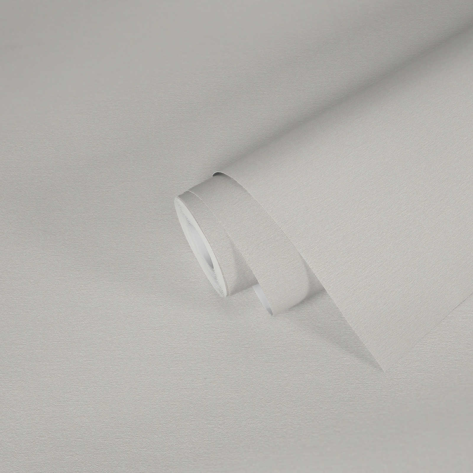             papier peint en papier uni légèrement structuré aspect mat - blanc, crème
        