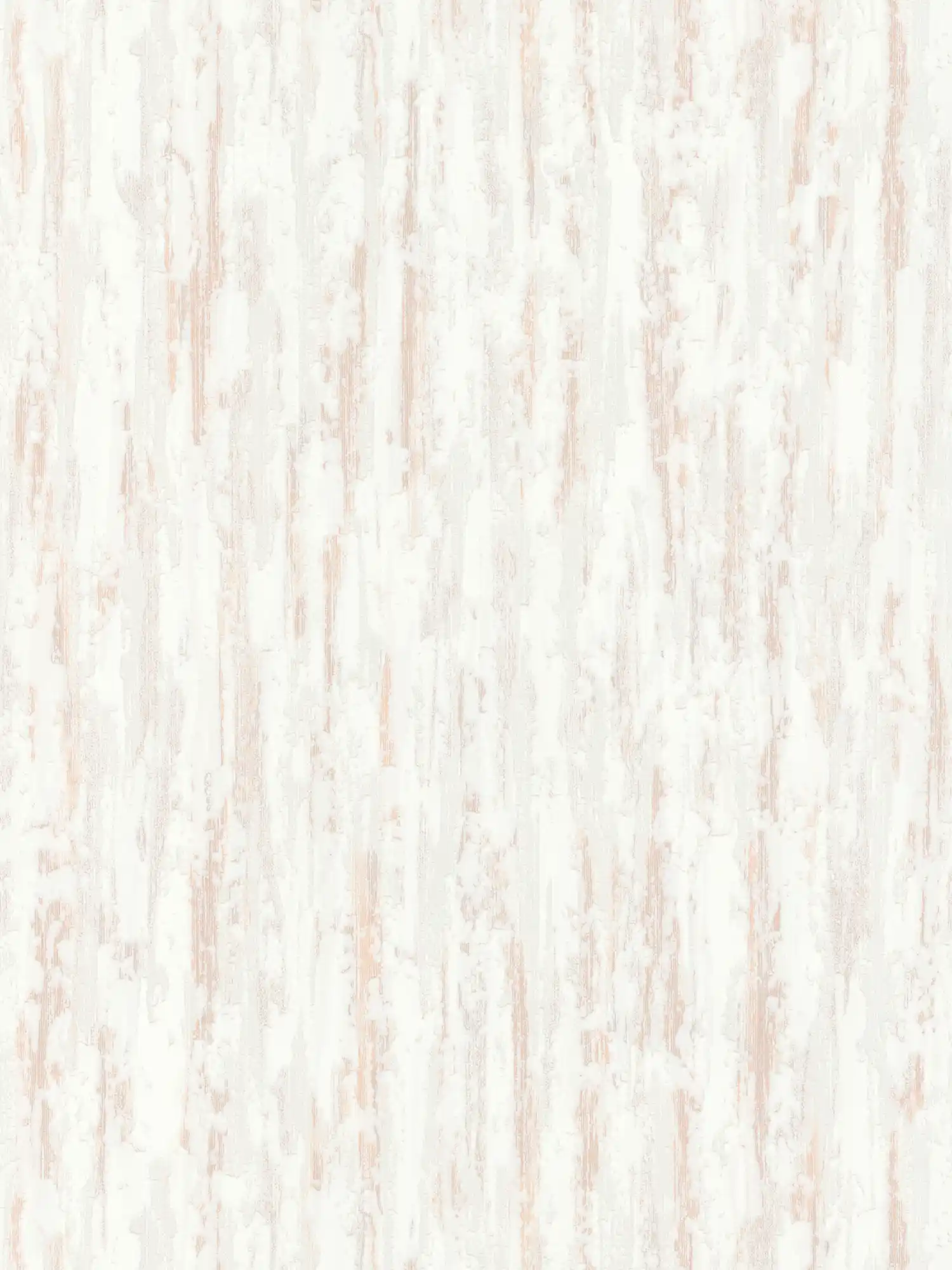 Papier peint crème chiné avec structure plâtre - beige, marron, blanc
