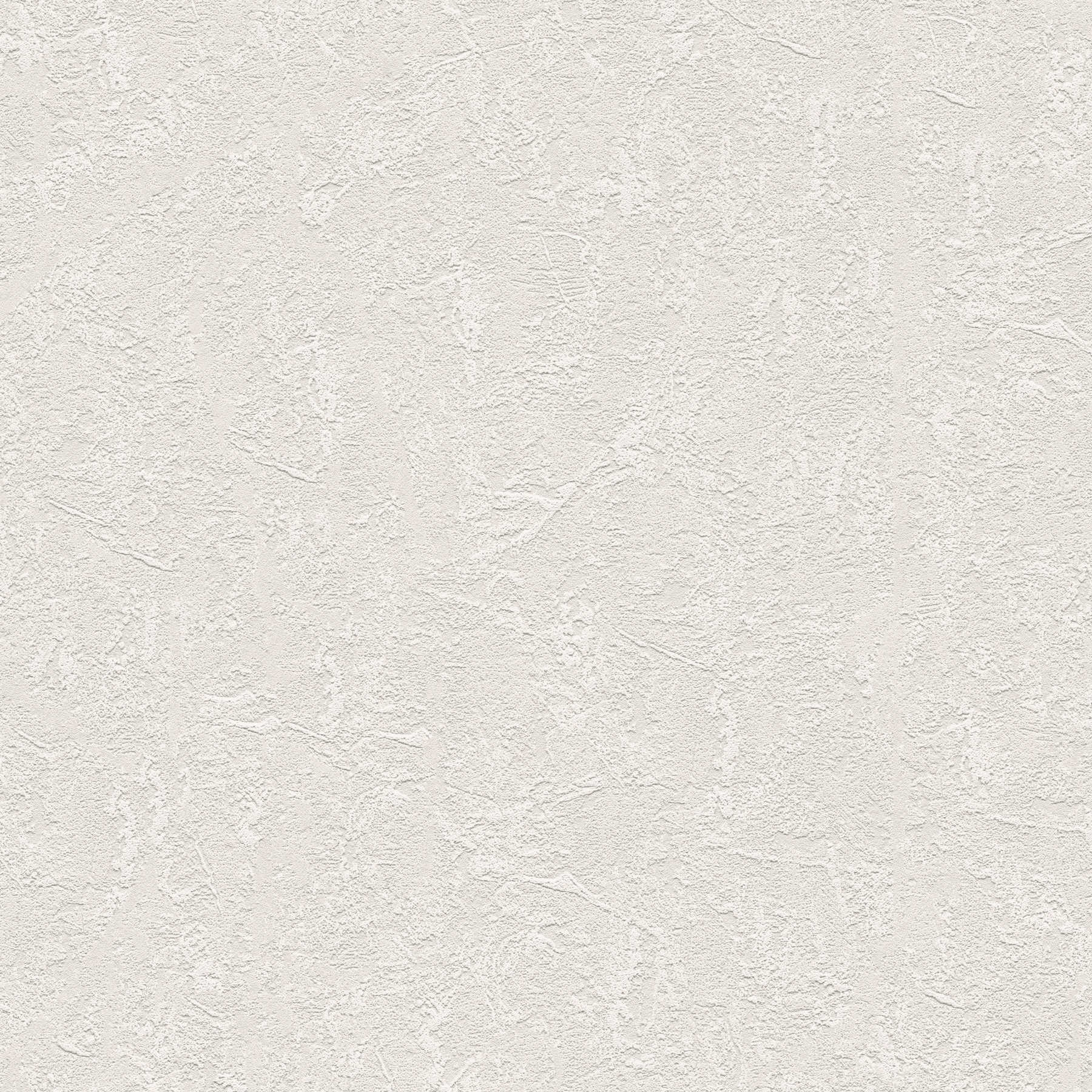 Wallpaper plaster look rustic white with 3D texture surface

