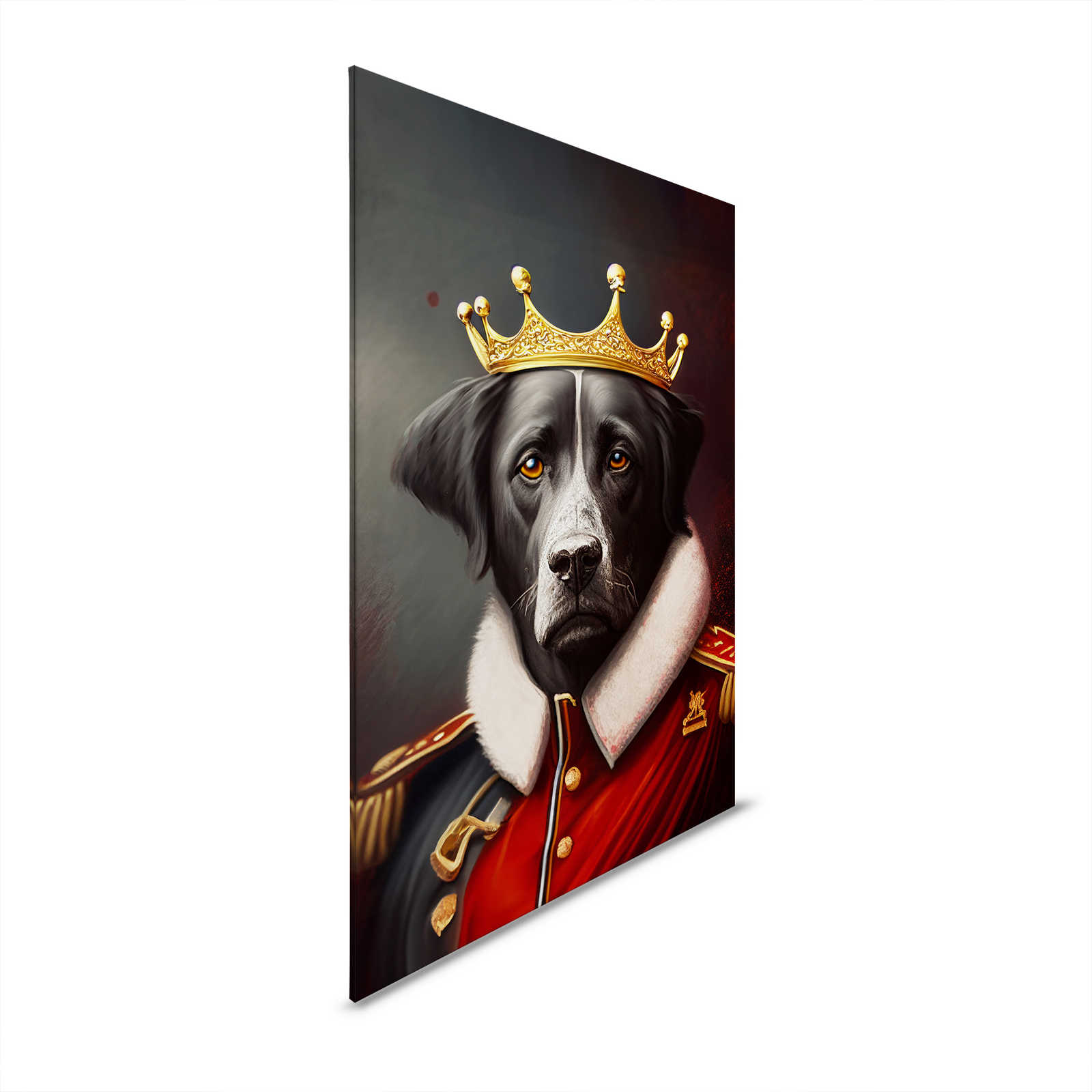 KI Canvas painting »Royal Dog« - 80 cm x 120 cm

