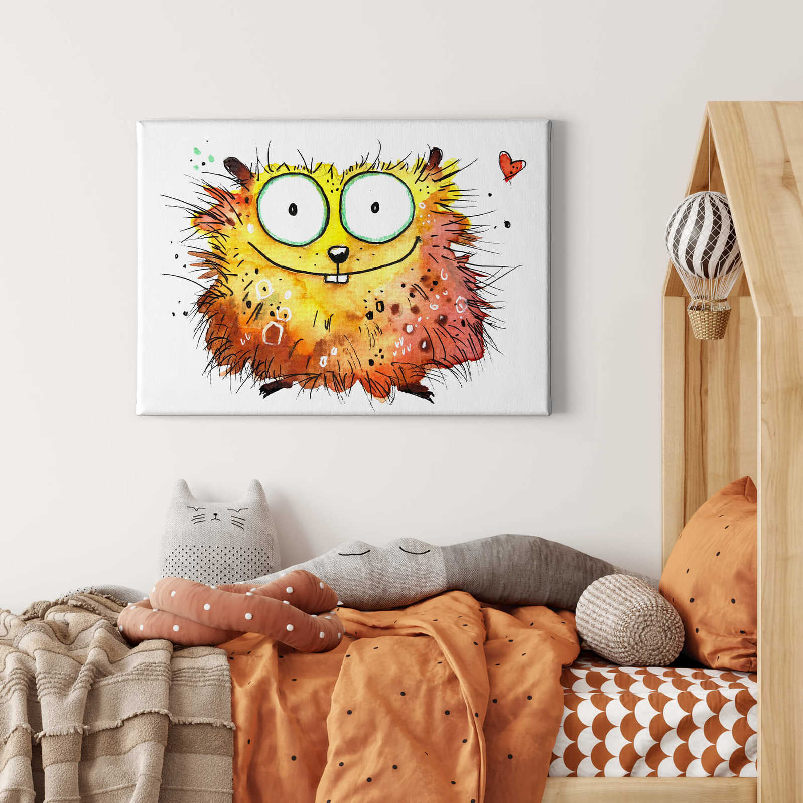             Canvas print comic hamster for children, by Hagenmeyer
        