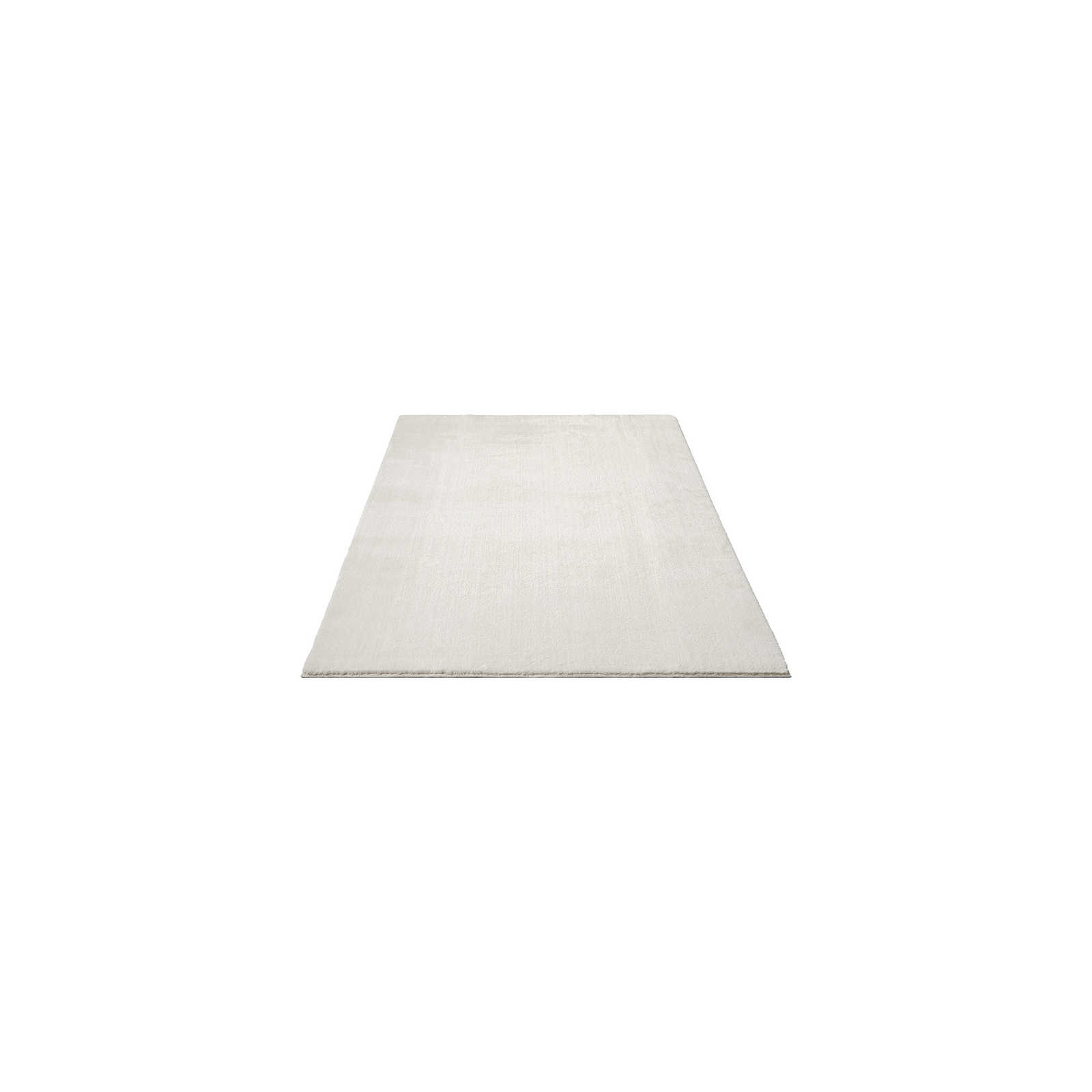 Modieus hoogpolig tapijt in crème - 150 x 80 cm
