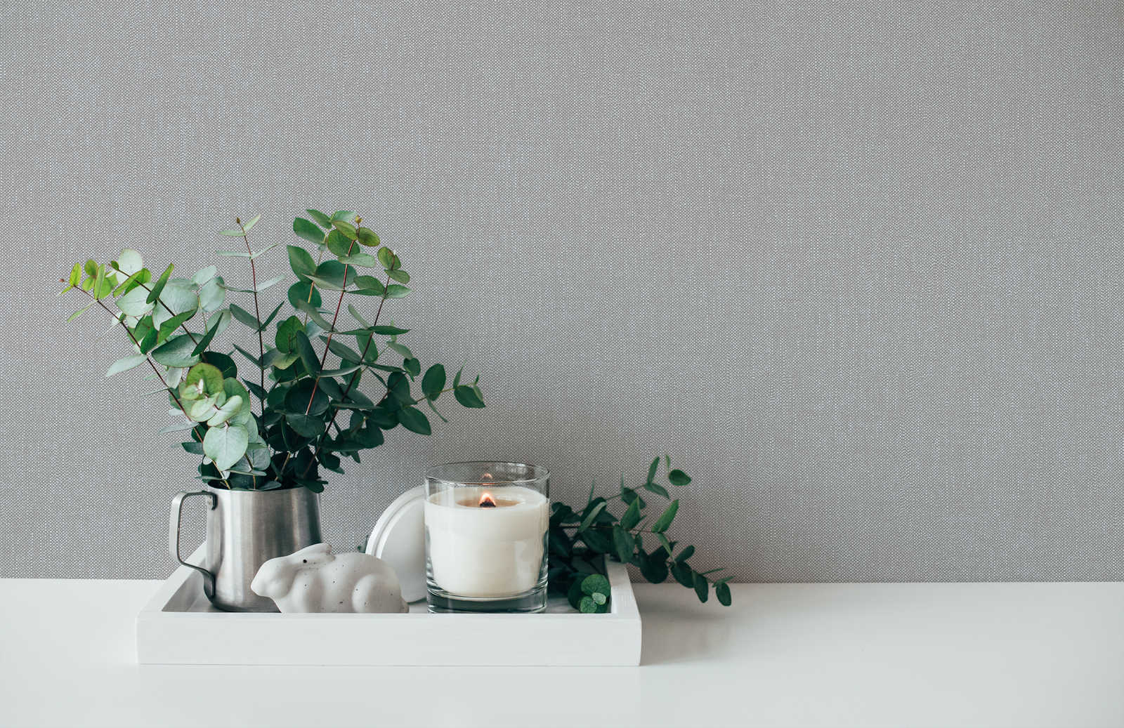             Plain wallpaper with fine structure - grey
        