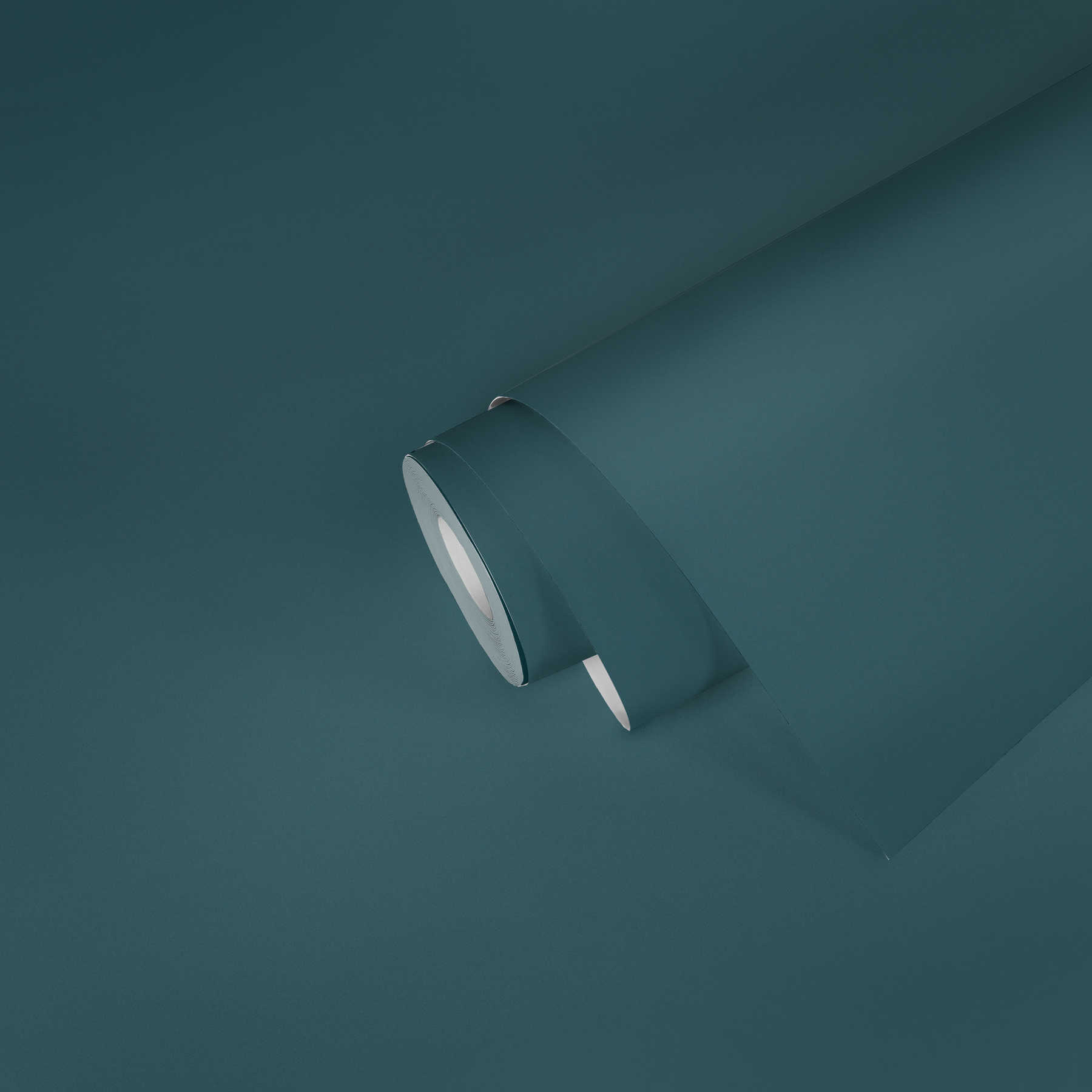             Matt wallpaper plain with surface texture - petrol
        