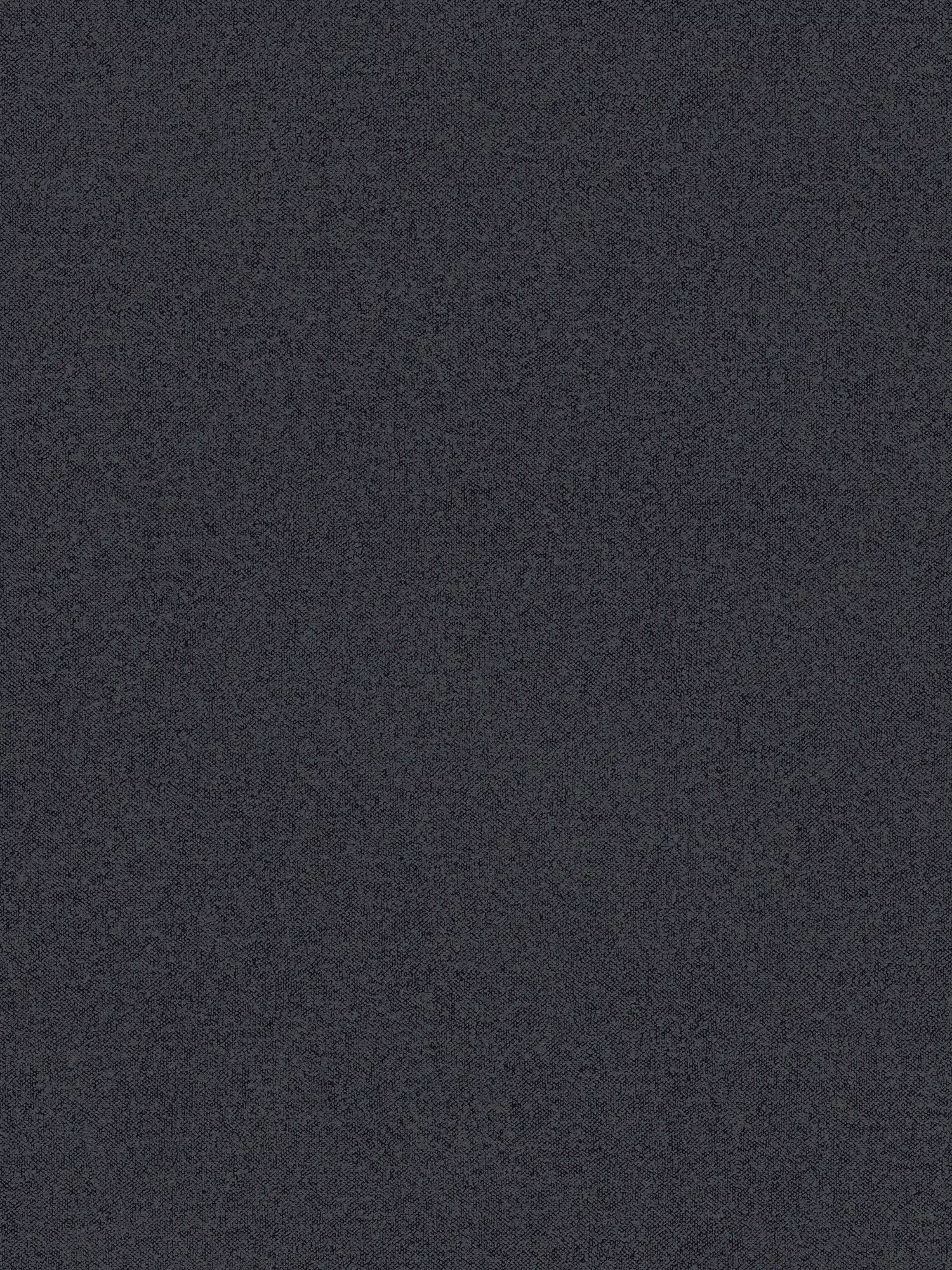 Textured wallpaper plain with linen look - black, grey

