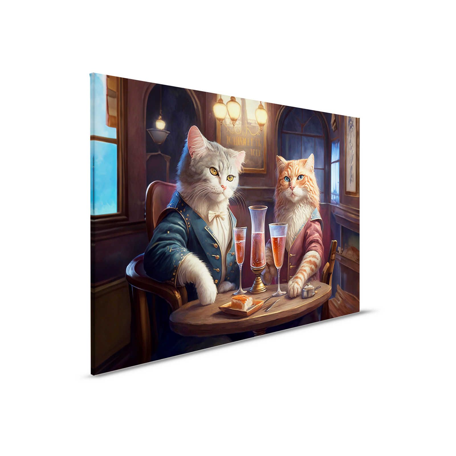         KI Canvas painting »Kitty Bar« - 90 cm x 60 cm
    