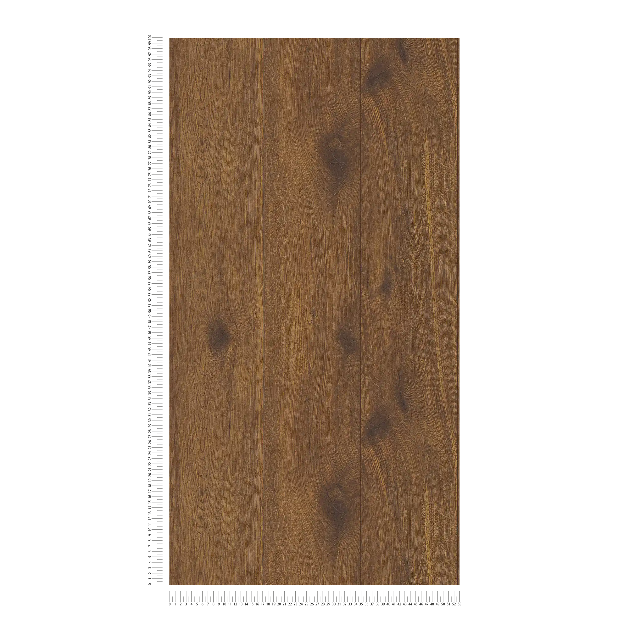             Wood look wallpaper with natural wood grain - brown
        