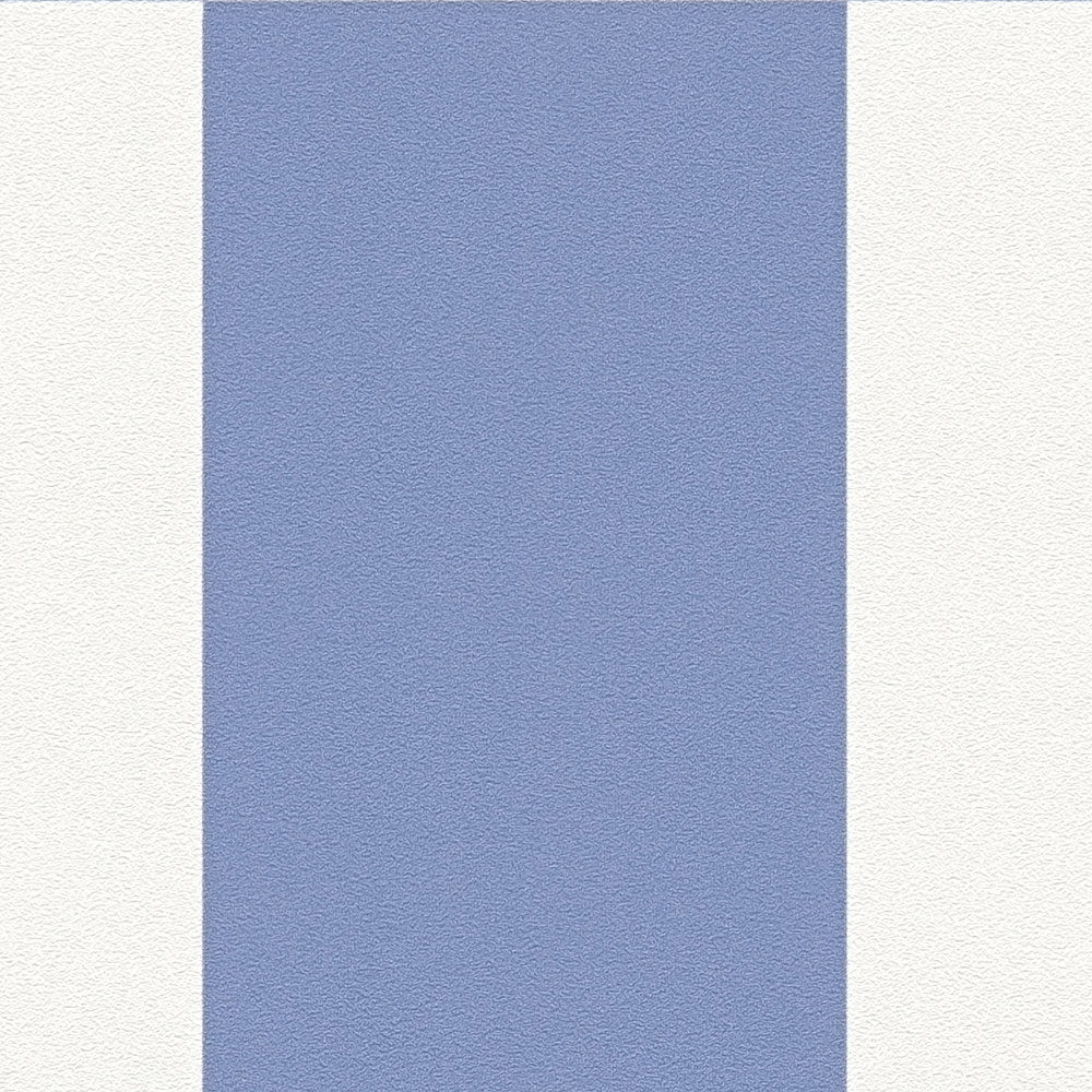             Papier peint intissé à motif graphique quadrilatère - bleu, blanc
        