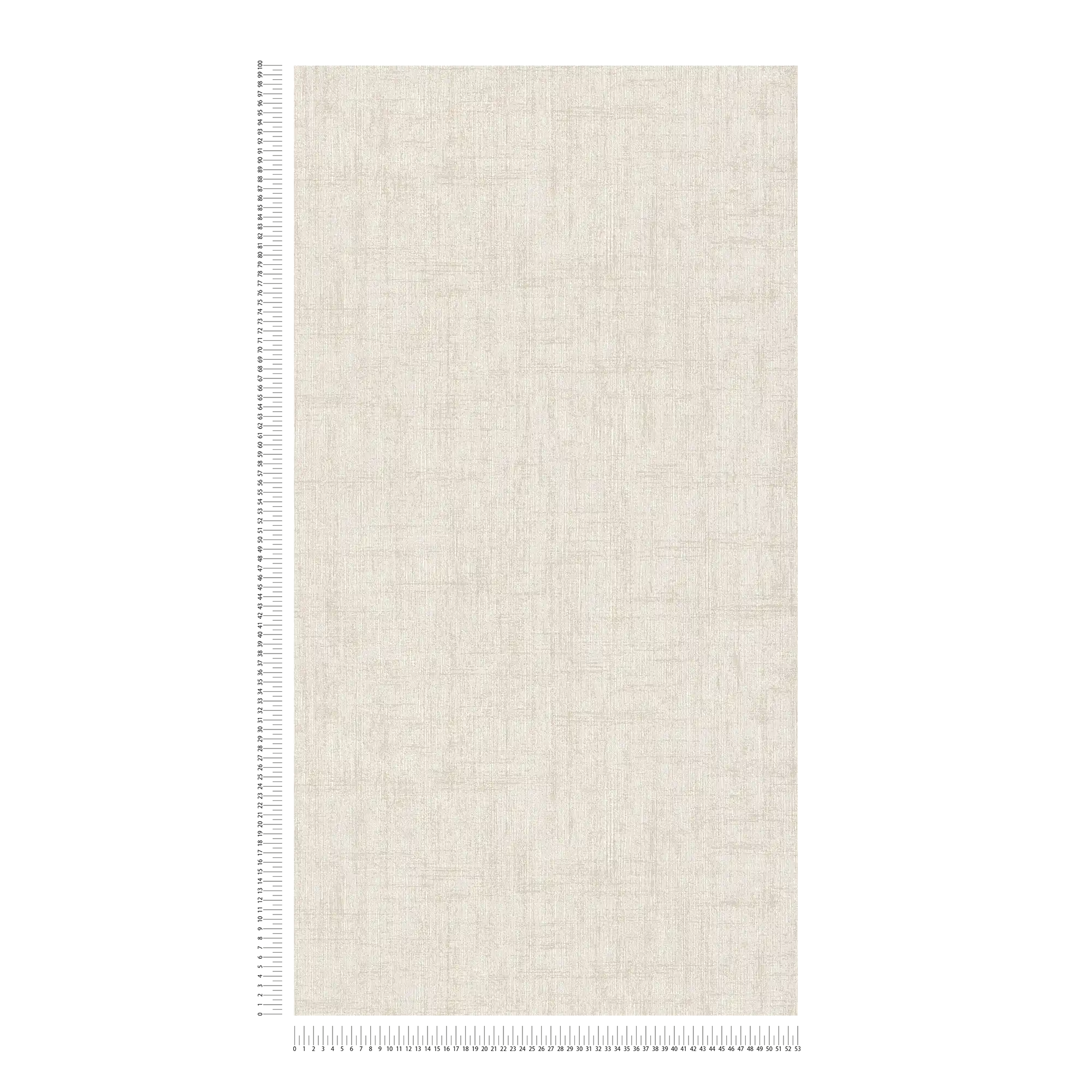            Papel pintado de aspecto de lino con diseño de estructura rústica - crema
        