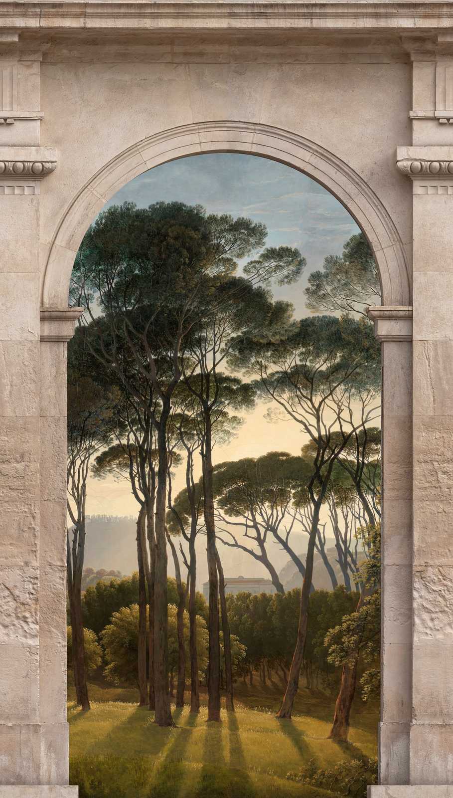             Wallpaper novelty - 3D motif wallpaper antique archway & landscape image
        