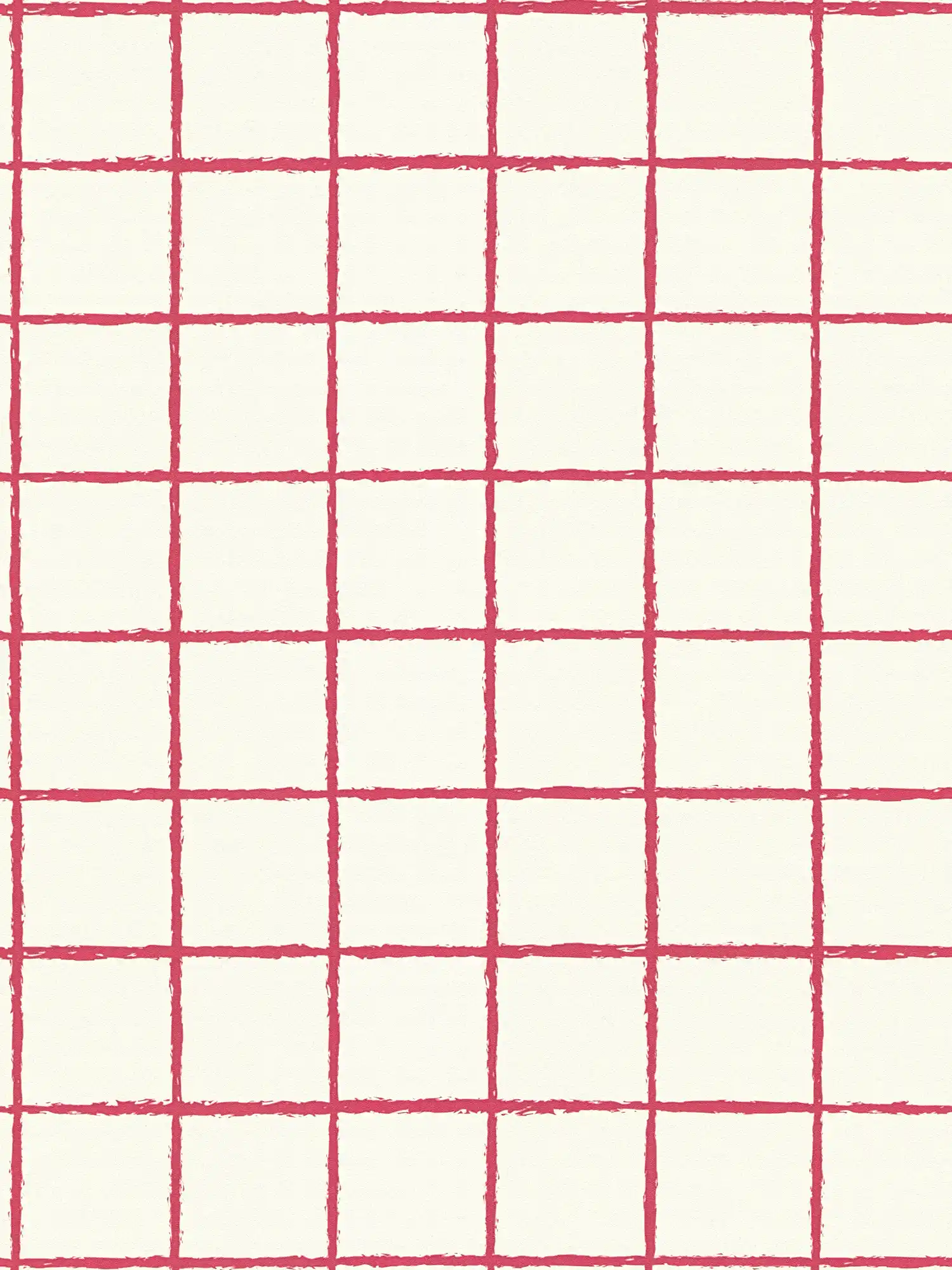         Carta da parati in tessuto non tessuto a scacchi con motivo a rete - rosso, bianco
    