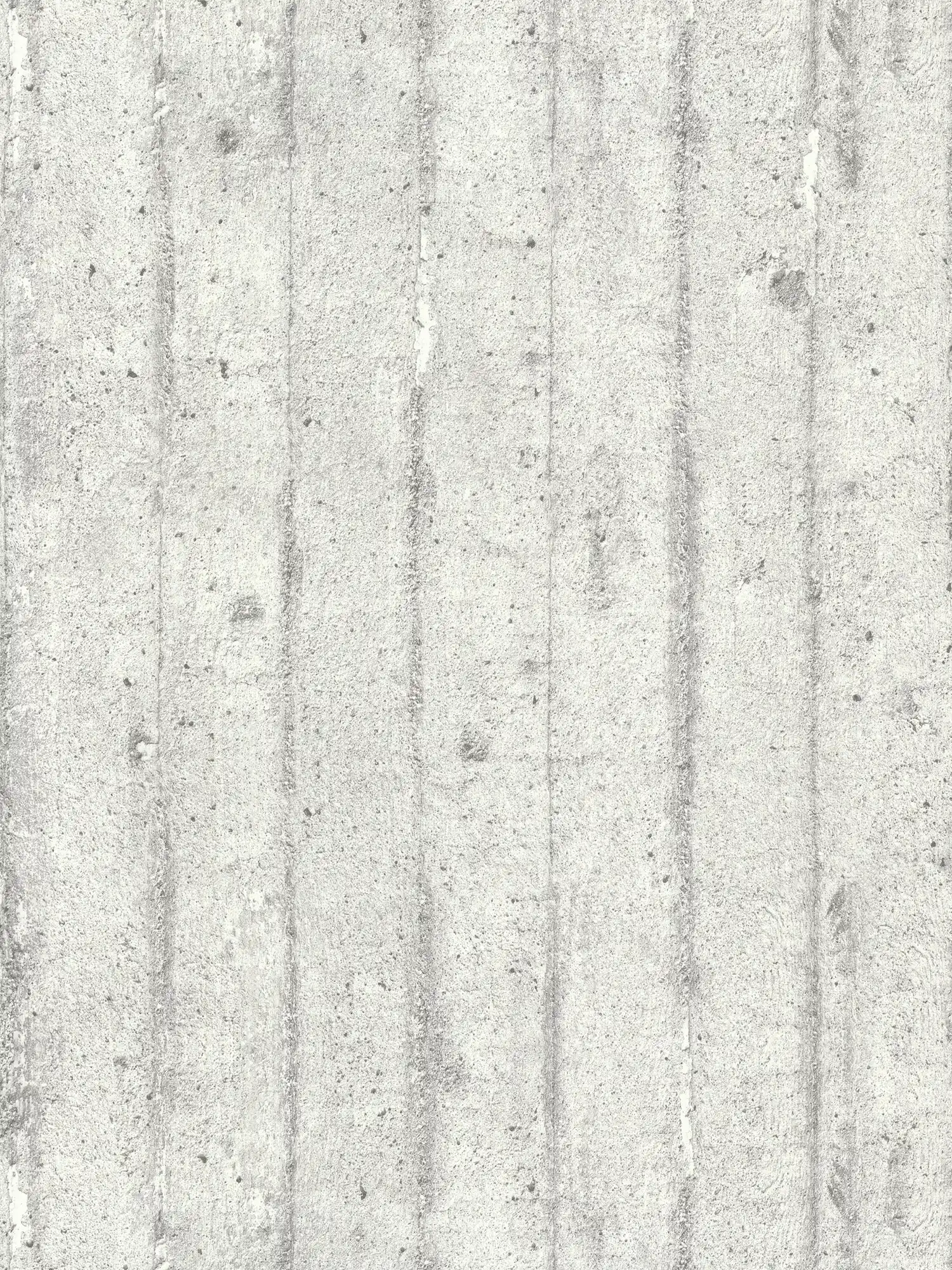 Concrete look wallpaper, rough shuttering concrete - grey
