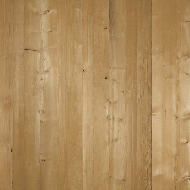 Digital behang licht houten planken - parelmoer glad vlies
