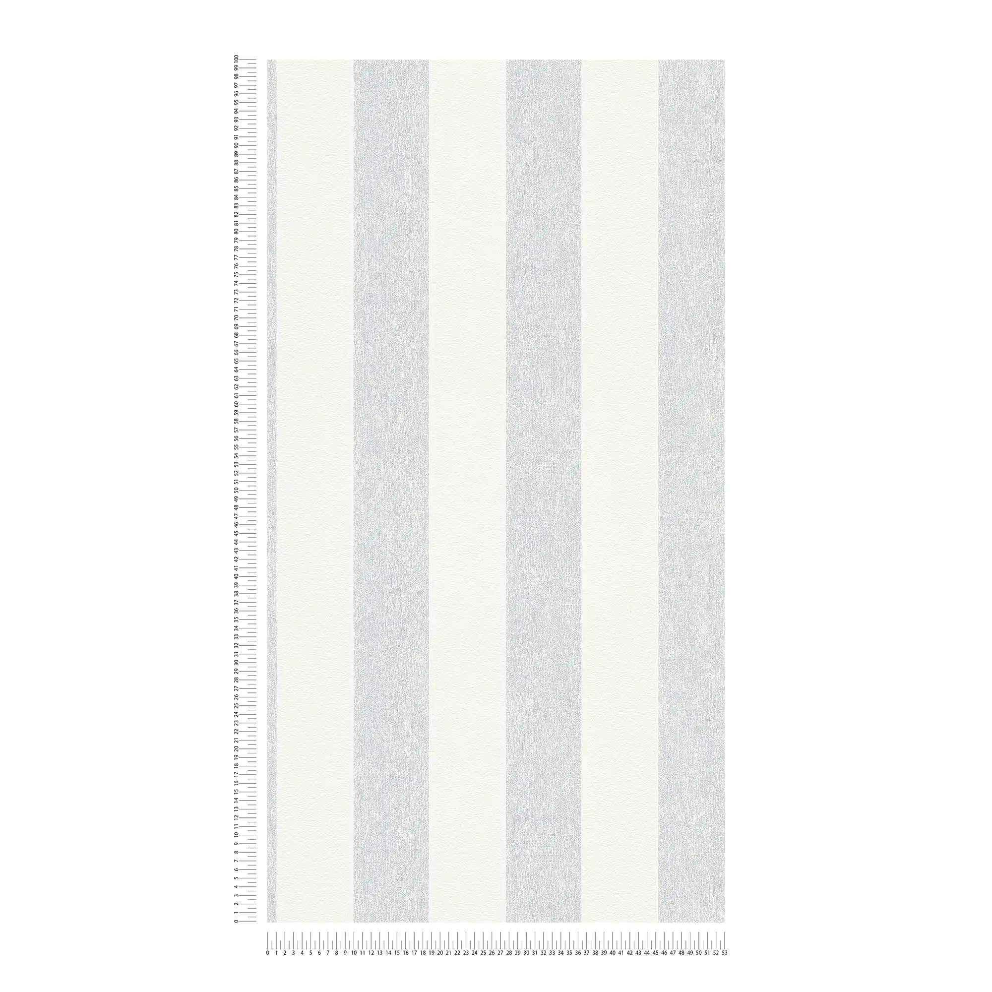             Papel pintado a rayas con estructura óptica mate - gris, blanco
        