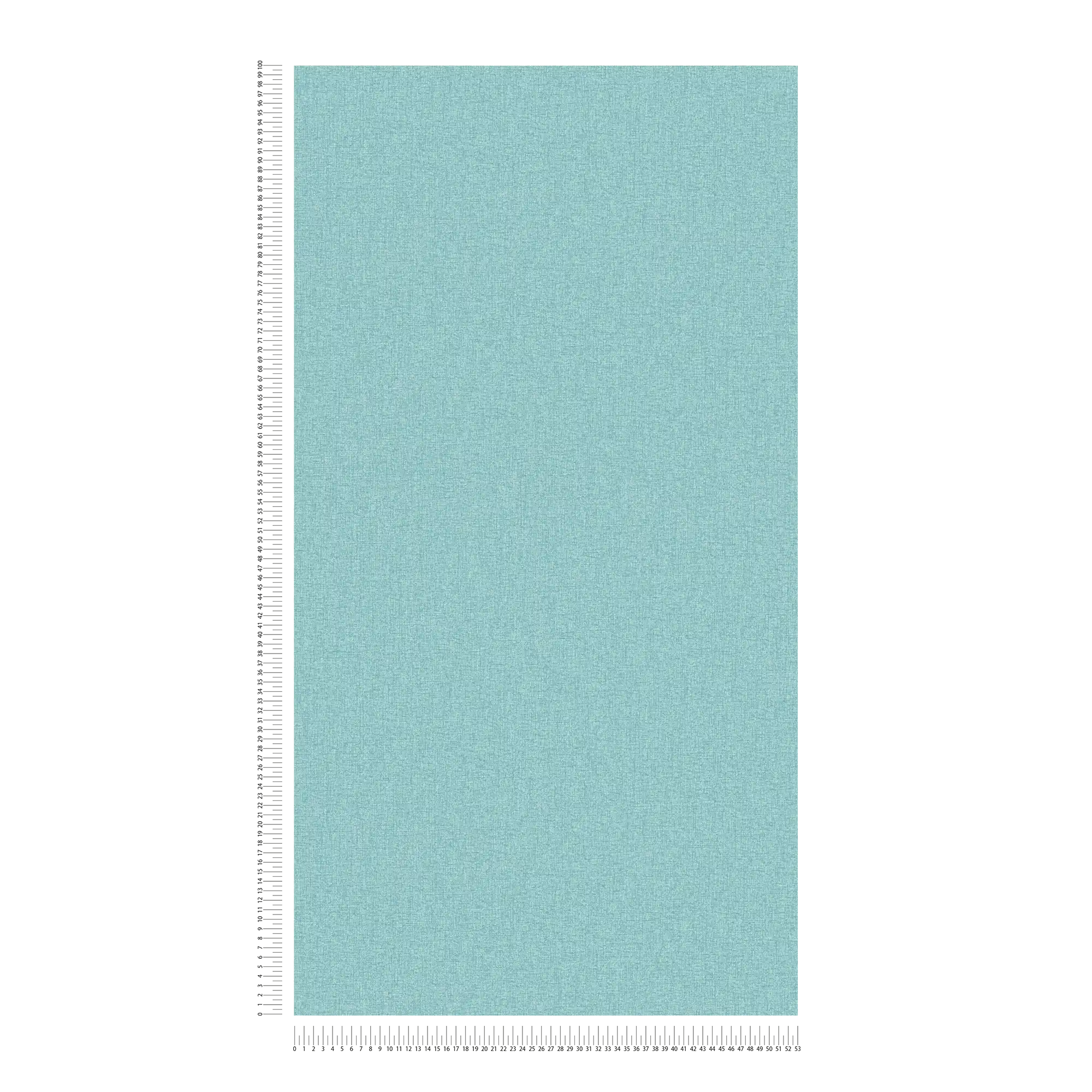             Plain non-woven wallpaper in fabric look with light structure, matt - turquoise, blue, light blue
        