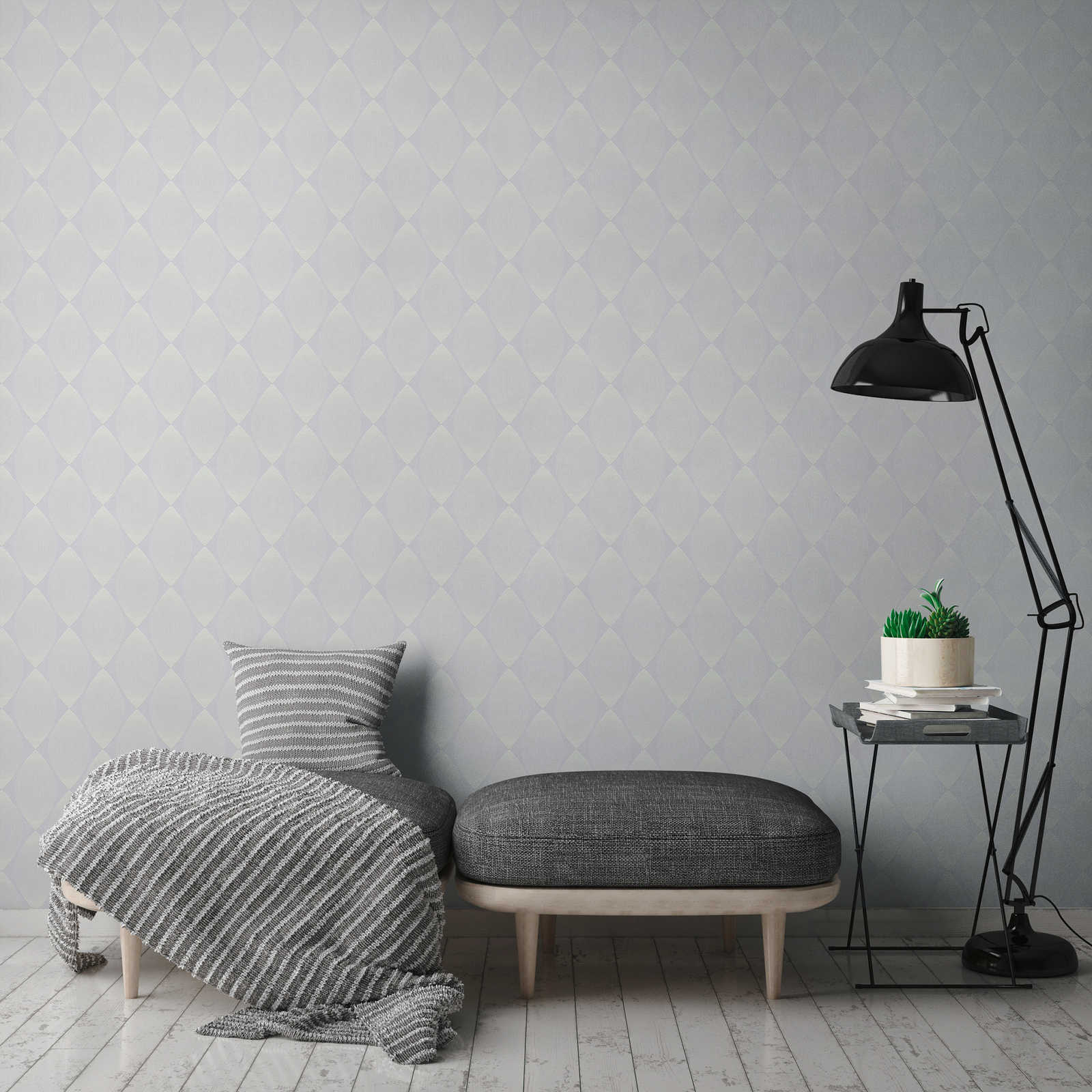             Non-woven wallpaper with dot pattern paintable - 25,00 m x 1,06 m
        