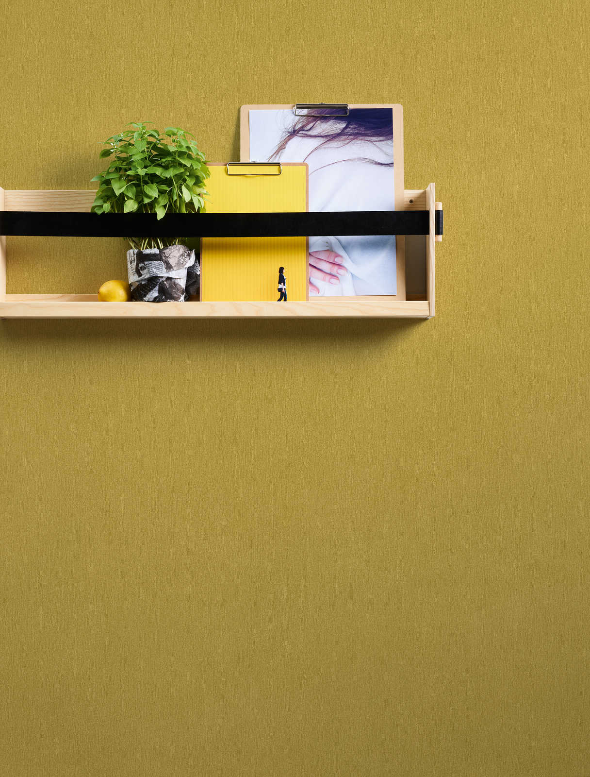             Yellow wallpaper plain with colour texture, smooth & satin
        
