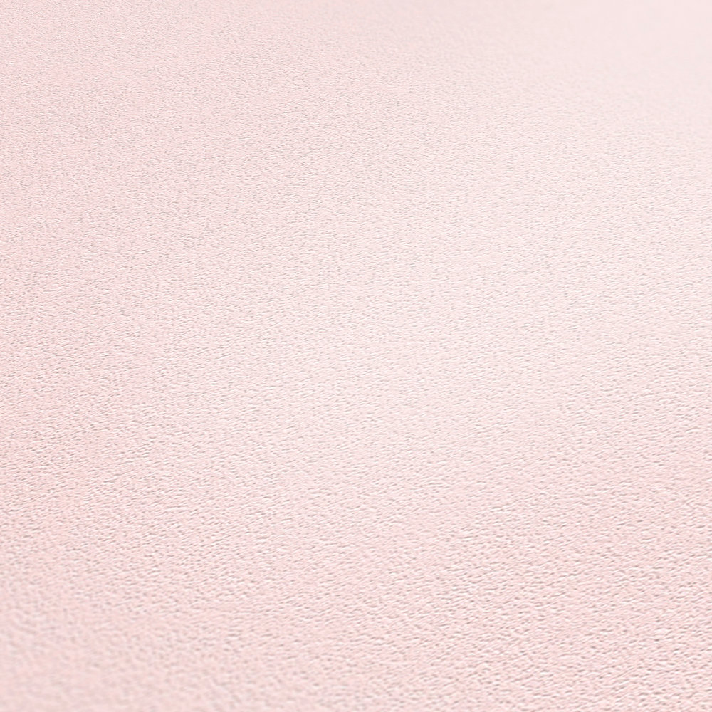             Papier peint intissé rose pâle pour chambre de petite fille ou de bébé - rose
        