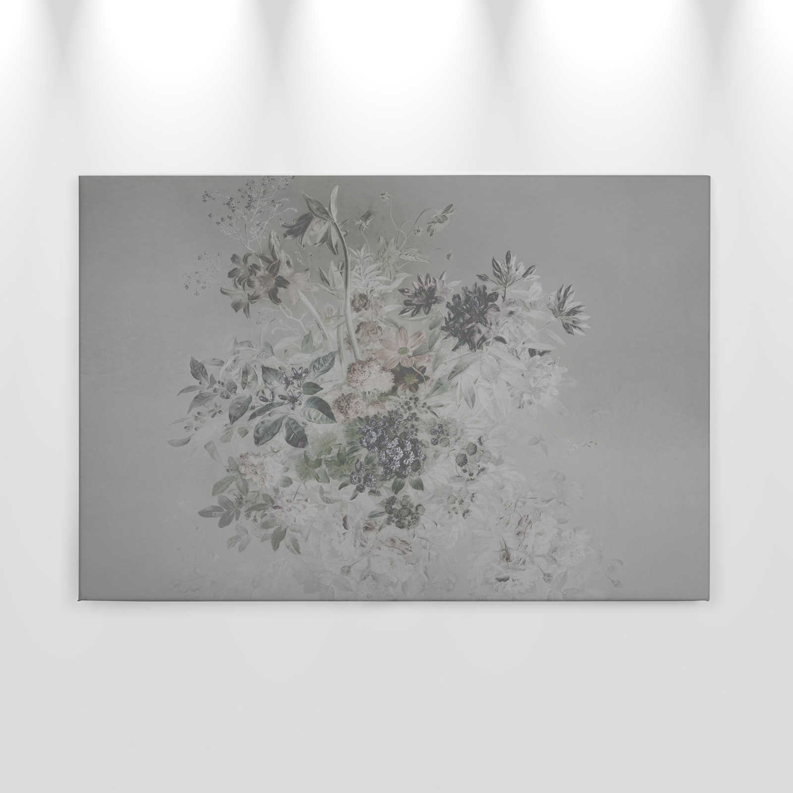             Canvas schilderij romantische bloemen - 0,90 m x 0,60 m
        