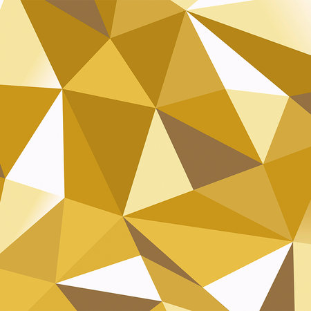         3D look mural - Polygon Artwork Gold Crystals
    
