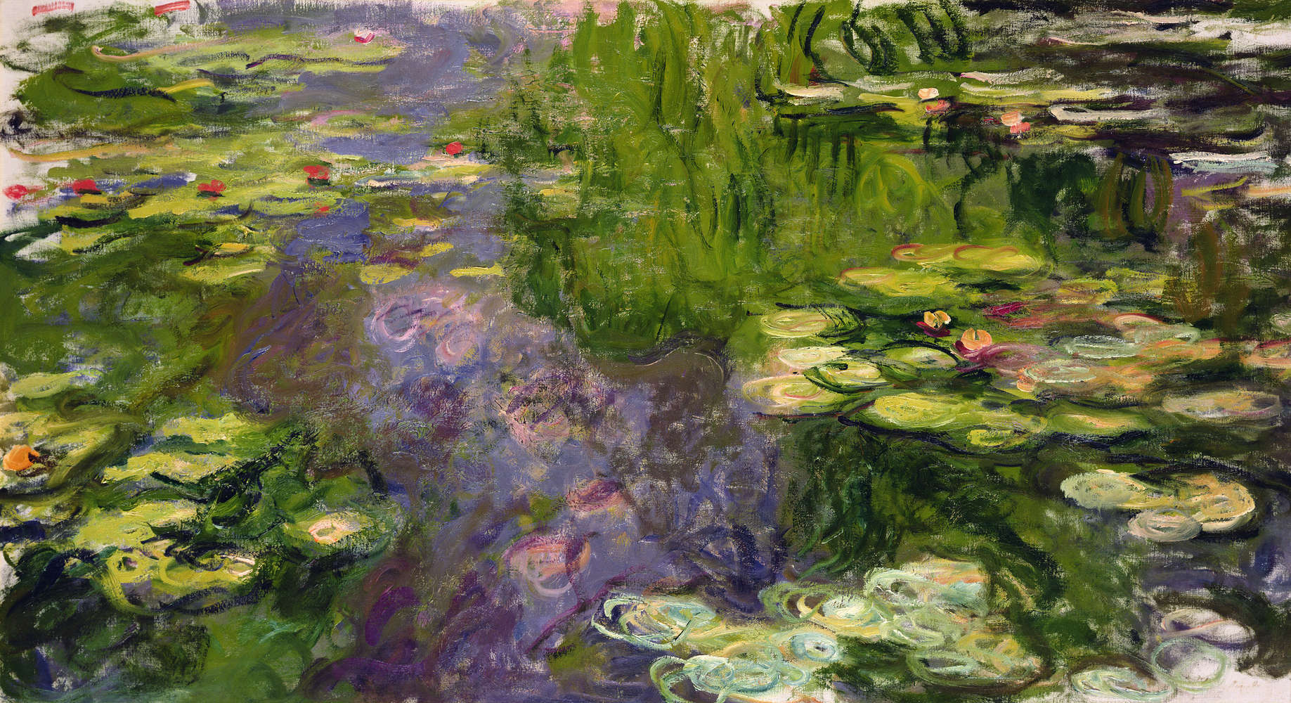             Ninfee" murale di Claude Monet
        