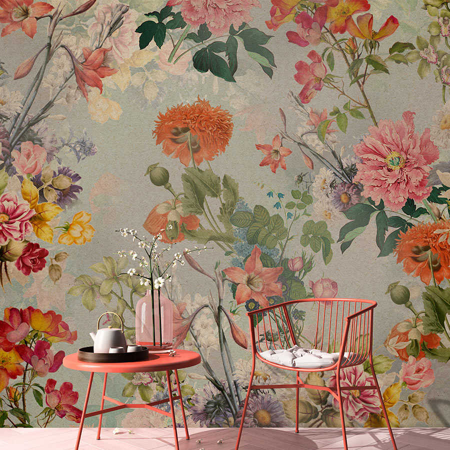         Amelies Home 1 - Vintage flowers mural in romantic country style
    
