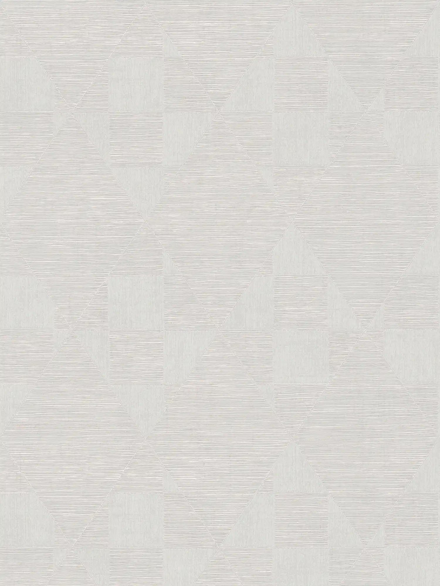             Metallic wallpaper with geometric texture pattern - beige, cream
        