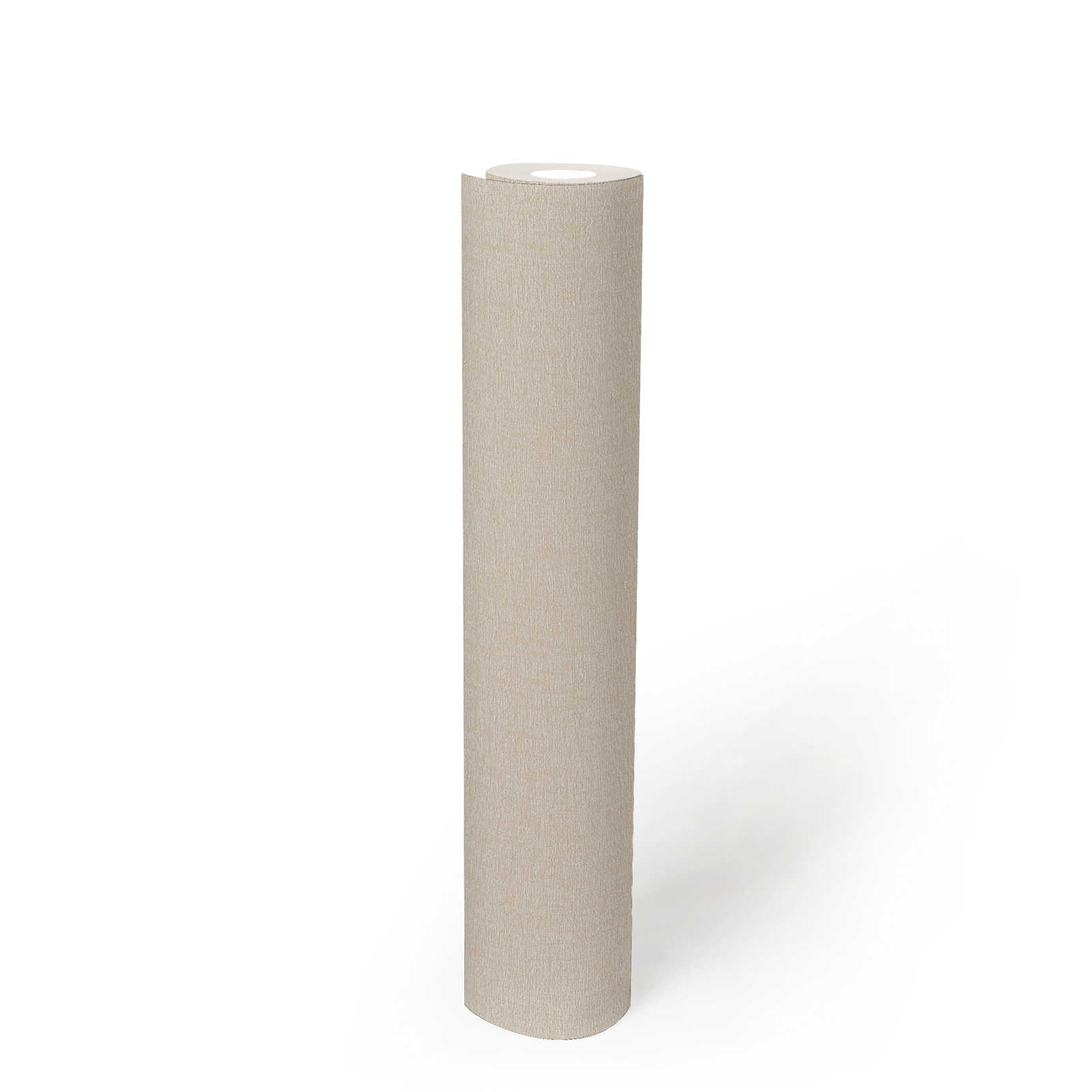             papier peint en papier uni aspect mat et structure légère - beige
        