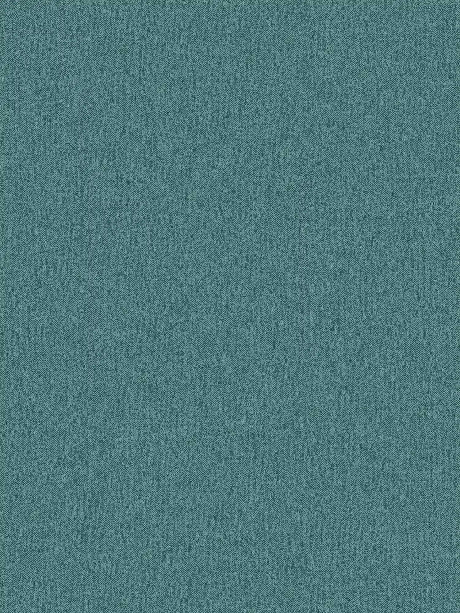 Carta da parati liscia con aspetto di lino, strutturata - verde, blu
