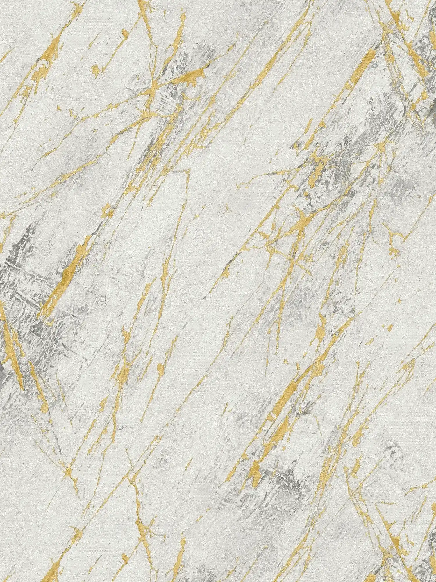         Gold marble wallpaper with metallic texture design - white, metallic
    