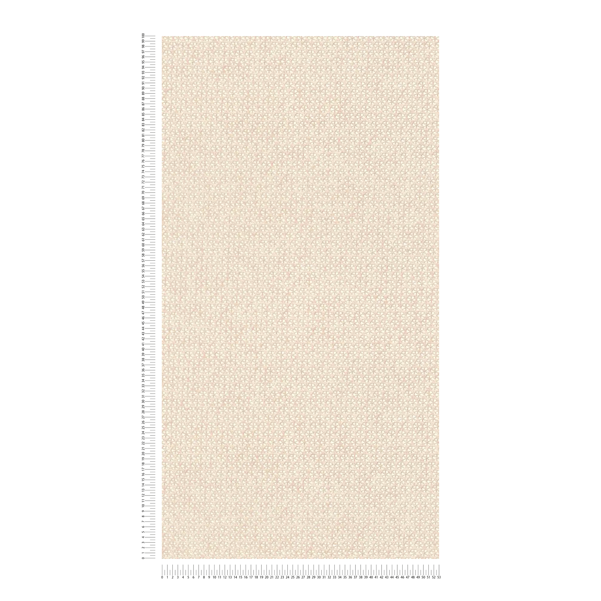             Papier peint Wiener Geflecht Muster - beige, marron, crème
        