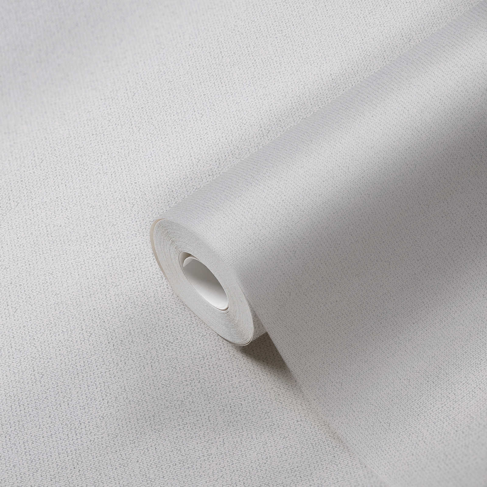             Papier peint uni aspect lin mat naturel - gris clair
        