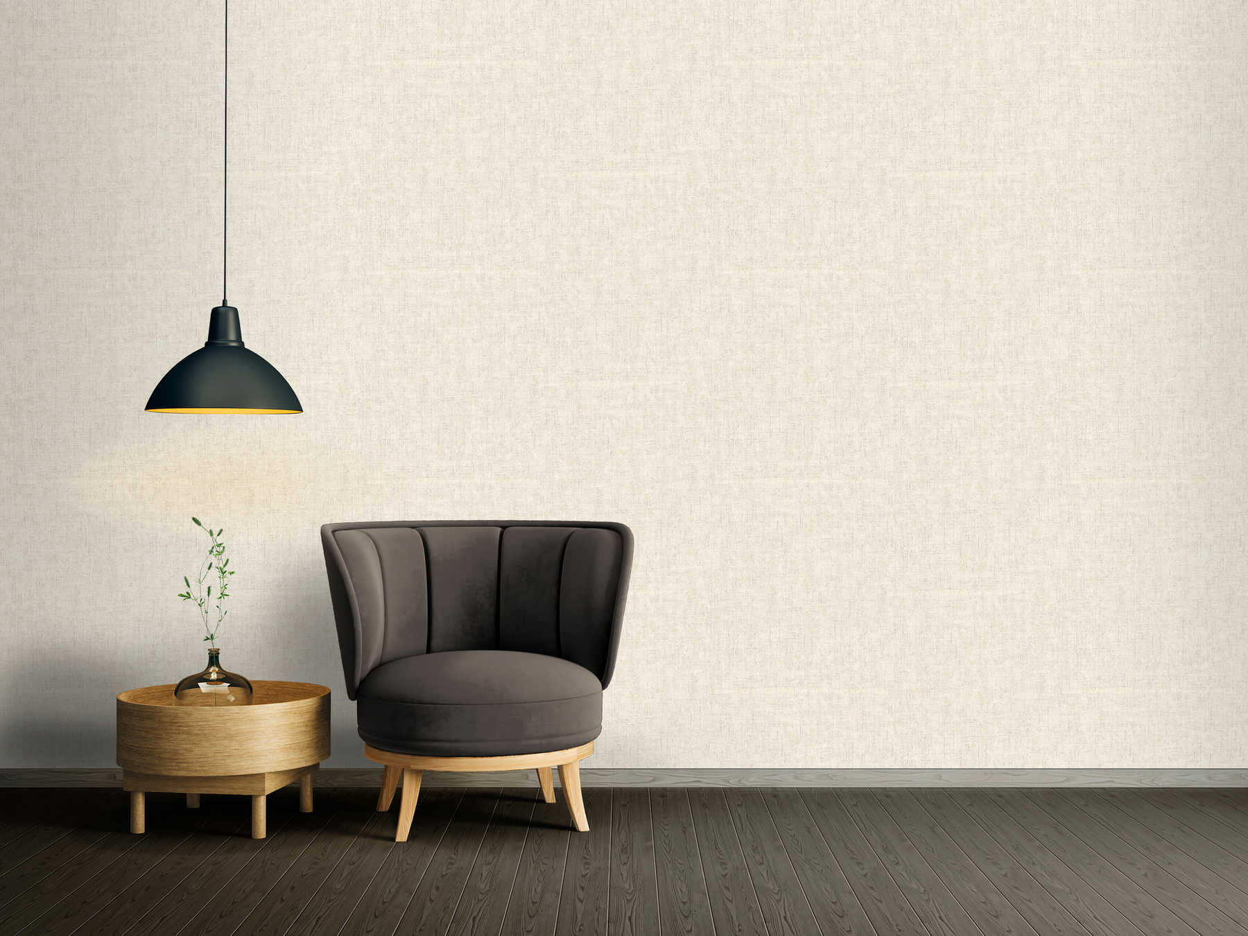             Plain wallpaper mottled & natural design - Beige, Créme
        