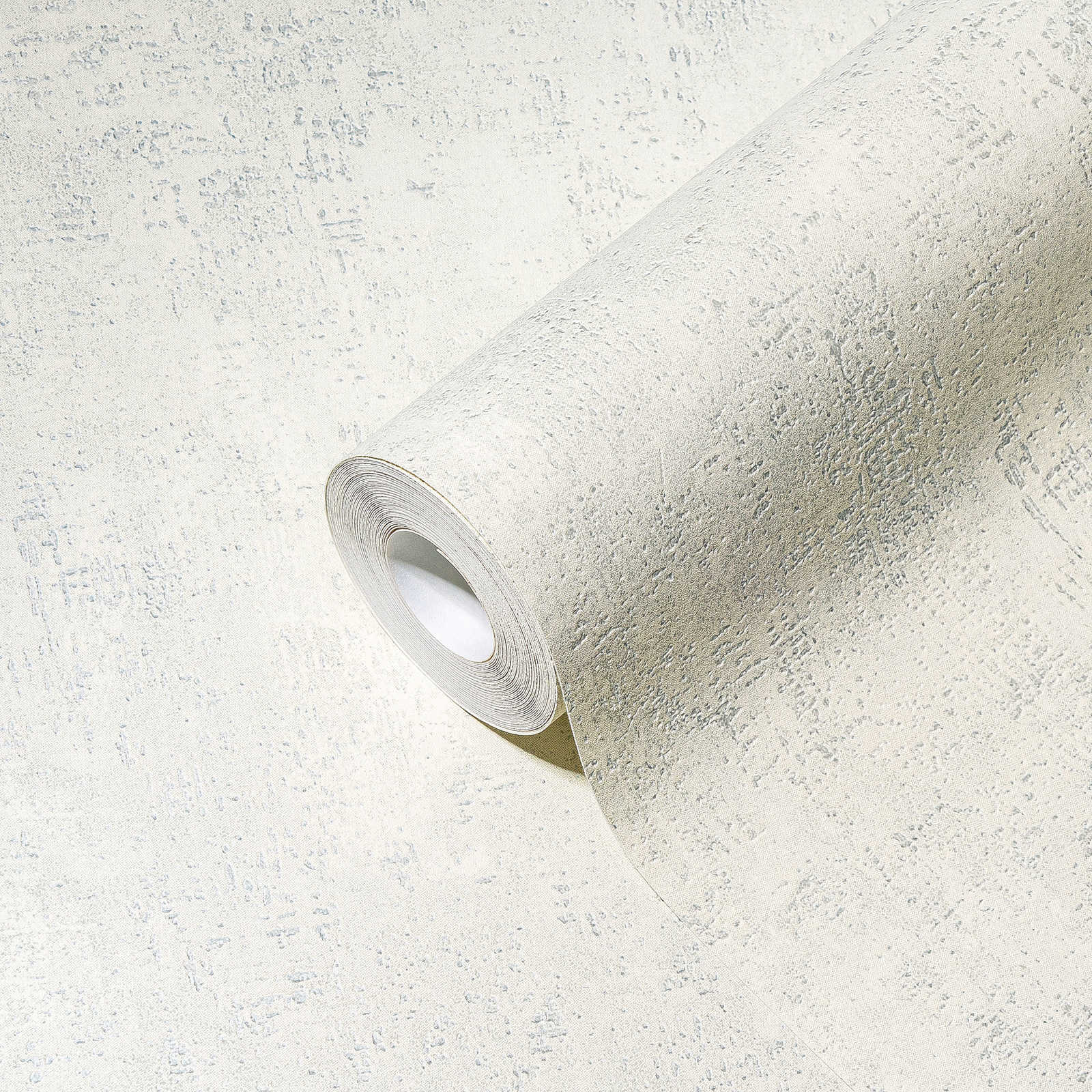             Cream white wallpaper with texture design - cream, metallic
        