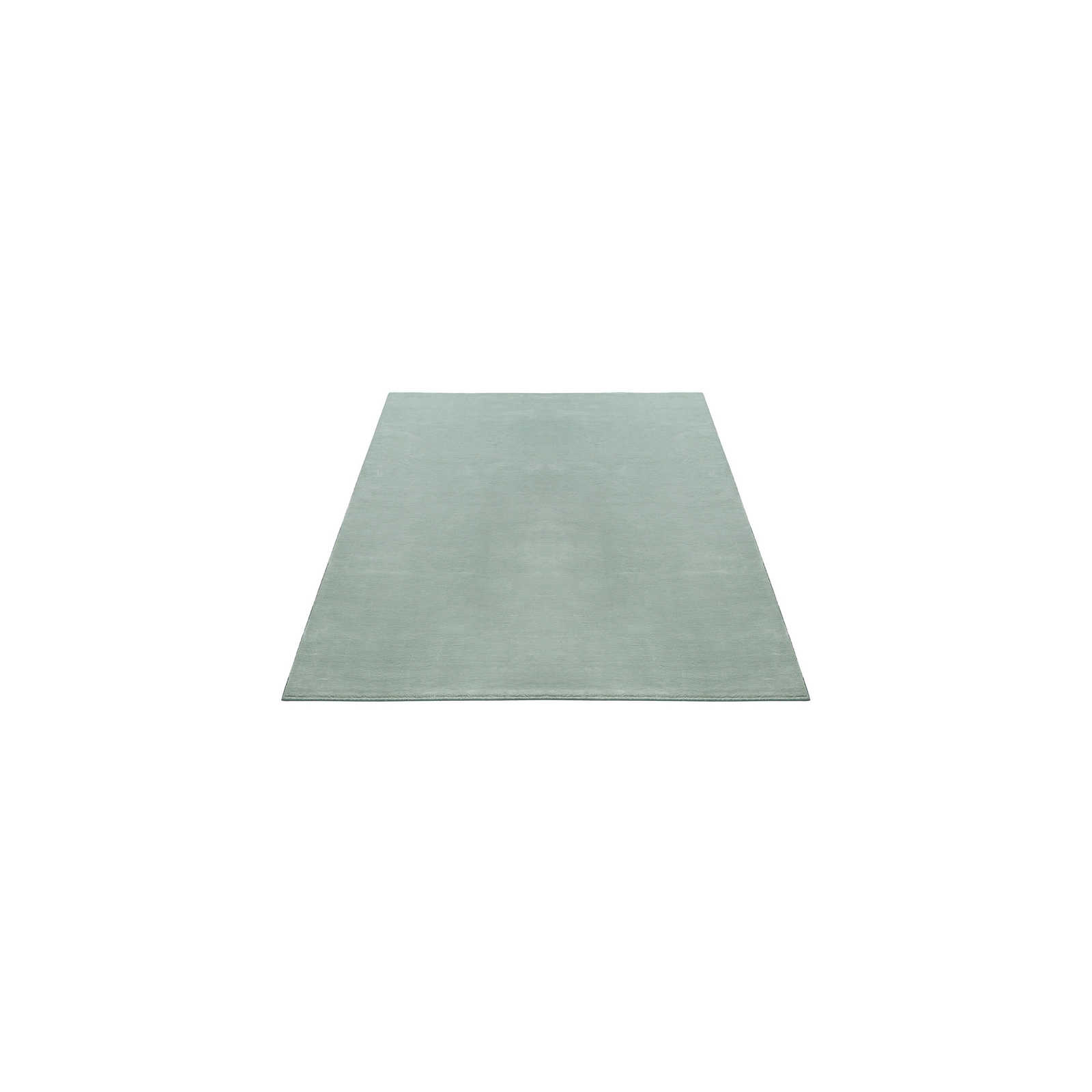 Soft high pile carpet in soft green - 150 x 80 cm
